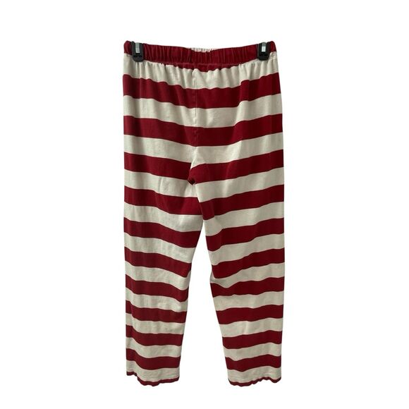 Burt’s Bees Baby Pajama Pants Red & Ivory Stripes Women’s Size Small - Picture 2 of 15